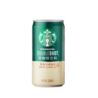星巴克（Starbucks）星倍醇 即饮浓咖啡饮料经典小绿罐 出游好物 黑醇摩卡228ml*6