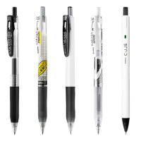 日本ZEBRA斑马JJ15中性笔套装限定刷题黑笔0.5学生考试水笔按动速干笔芯JJ77签字笔 【5支】斑马控推荐组合