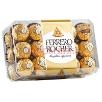 费列罗（FERRERO）意大利榛果威化糖果牛奶巧克力30粒礼盒装婚庆喜糖进口零食375g
