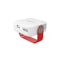 L-mix P12投影仪 智能便携投影机 投影仪家用 手机无线同屏 投影机 移动投影仪（红色）