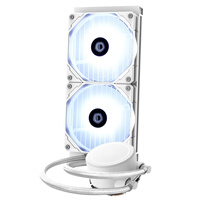 ID-COOLING FROSTFLOW系列 一体式水冷散热器全平台兼容扣具 超频高效能散热冷排 FROSTFLOW X 240 白色 2021新款 两年/新款三年质保 漏液包赔 以换代修