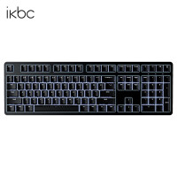 ikbcR300游戏键盘机械键盘自营樱桃键盘背光电竞办公cherry轴樱桃机械键盘87键pbt可选 R300白光有线108键 红轴