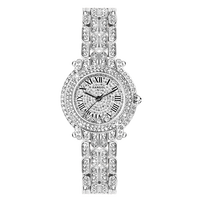 KANGOL 英国袋鼠满天星女士手表时尚防水石英送女友生日情人节礼物腕表 银白（满天星系列送礼盒）