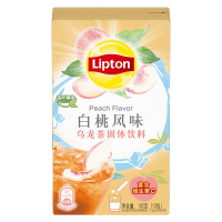 立顿（Lipton） 冷泡冰饮果汁粉 白桃风味乌龙茶粉固体饮料  10条装100g 