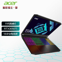 宏碁(Acer)暗影骑士·擎笔记本电脑 15.6英寸电竞屏512G硬盘高色域游戏本独立显卡 i5-11400H-16G-RTX3050Ti4G