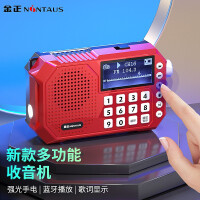 金正 NINTAUS V02  收音机 老年人便携随身听播放器 充电插卡迷你蓝牙mp3小音箱 FM电台老人音响