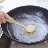 尤卉 厨房用品洗碗去污刷家用长柄洗锅刷子水槽长柄灶台清洁刷 长柄洗锅刷（5个）