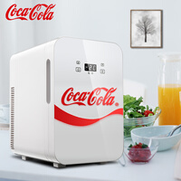 可口可乐(Coca-Cola)车载冰箱迷你冰箱小冰箱双制冷可调温车家两用便携宿舍化妆品母乳冷热箱12V/220V 20L