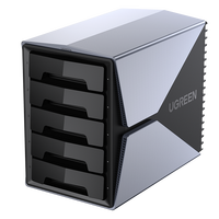 绿联 磁盘阵列硬盘柜 多盘位硬盘盒硬盘仓（带RAID存储）硬盘笼 适用2.5/3.5英寸SATA串口机械固态硬盘