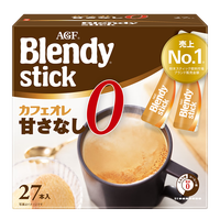 AGF 速溶三合一咖啡粉 无蔗糖8.3g*27支 Blendy牛奶速溶咖啡