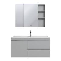 九牧（JOMOO）大尺寸浴室柜卫生间洗漱洗脸洗手盆组合套装柜100cm A2704-127Y-1