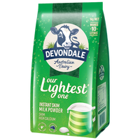 德运（Devondale）澳洲脱脂成人奶粉1kg/袋0蔗糖高钙儿童学生中老年
