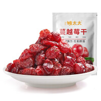 姚太太 蔓越莓干100g/袋 蜜饯果干零食红宝石果肉果脯酸甜开胃休闲食品