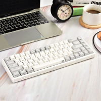 宁芝（NIZ）静电容打字办公键盘 便携蓝牙键盘 台式机键盘 68三模35g-T系列