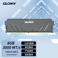 光威（Gloway）8G DDR4 3000 台式机内存 天策系列-摩登灰 | 兼容2666/2400