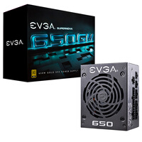 EVGA 额定650W GM电源(SFX小机身/80PLUS金牌/全模组/7年质保/9cmDBB风扇/ECO节能/全日系电容)