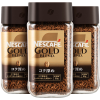 雀巢（Nestle）金牌原装进口速溶冻干黑咖啡粉0糖0脂低卡*燃减健身浓郁80g*3瓶