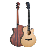 VEAZEN费森CLR300系列单板民谣吉他初学者学生男女木吉他 40英寸 原木色 40YY