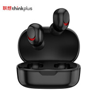 联想（lenovo）thinkplus真无线蓝牙耳机 TWS入耳式 重低音运动超长待机 适用于苹果华为oppo小米 PD1X黑色