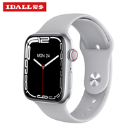 爱多 Watch7智能手表适用苹果iPhone蓝牙通话运动电话手表心率血压血氧监测男女华为小米 第7代【银色-离线支付】1.77寸