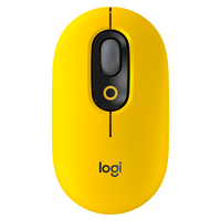 罗技（Logitech）时尚系列 POP MOUSE无线鼠标 蓝牙鼠标 办公鼠标-热力黄