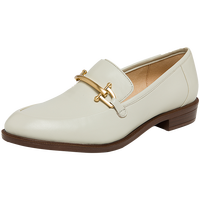 Clarks其乐女鞋乐福鞋女复古小皮鞋单鞋通勤平底鞋豆豆鞋鞋子 白色 建议拍小半码 37.5