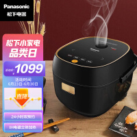 松下（Panasonic）2.1L电饭煲Pro  2段IH立体加热 24小时双预约 米量判定 多重预设菜单 SR-AC072-K