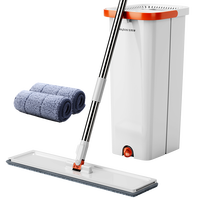 佳帮手免手洗平板拖把家用一拖净免手洗2024新款洗车拖布拖地机洗拖一体 40cm拖头【2块布】1桶+1加长杆