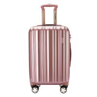 莎米特拉杆箱女20英寸登机箱PC材质旅行箱行李箱PC154拉杆箱 镜面玫瑰金