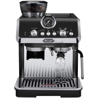 德龙（Delonghi）咖啡机 半自动咖啡机 冷萃技术 意式家用泵压式 一体式研磨器 EC9255.BK 黑色 乐队的夏天专供款