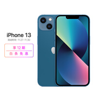 Apple iPhone 13 (A2634) 256GB 蓝色 支持移动联通电信5G 双卡双待手机
