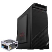 大水牛（BUBALUS）风格+劲强250W商务办公台式电脑主机机箱电源套装（支持M-ATX/U3/电源上置/手提式）