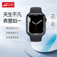Apple 苹果 Watch Series 7 智能手表GPS款 星光色铝金属表壳 45毫米 午夜色