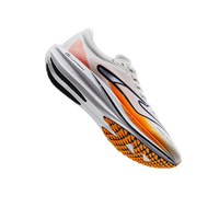 鸿星尔克（ERKE）极风2.0跑步鞋新款男鞋透气减震竞速跑鞋中考体侧训练鞋体育生 橙风破浪 微晶白/竞技橙(男) 35