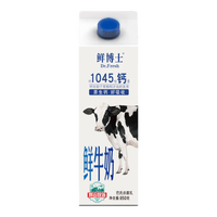 辉山（Huishan）鲜博士鲜牛奶全脂牛奶早餐伴侣家庭装鲜奶屋顶包950g