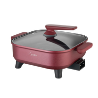 美的（Midea）电火锅 电煮锅 大容量火锅专用锅大功率速沸多用途多功能锅一体 电热锅小电锅 不粘锅 6.5L 【大容量嗨聚】 MC-HGE3030T03