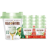 蒙牛（MENGNIU）每日鲜酪低温牛油果风味酸奶酸牛乳发酵乳 牛油果味 100g×12杯