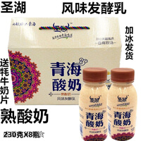 美朝福圣湖青海游牧风味老酸奶230g*8瓶装原味熟酸奶整箱老