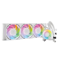 毅凯火力 (ekwb) EK AIO 360 Lux D-RGB 白色一体式CPU水冷散热器 360MM水排 ARGB彩屏灯效