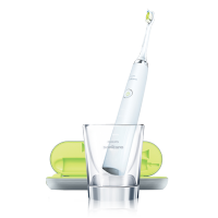 飞利浦(PHILIPS) 电动牙刷 成人声波震动钻石系列(自带刷头*2+充电旅行盒+充电玻璃杯)  白钻HX9332/0