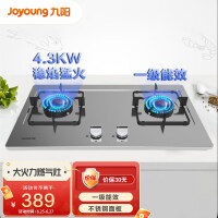 九阳（Joyoung）4.3KW大火力燃气灶一级能效 台嵌两用式 不锈钢面板灶具 液化气JZY-FG01S