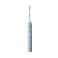 飞利浦(PHILIPS) 电动牙刷 净齿呵护型 成人声波震动牙刷 2种洁齿强度可选 力度感应 浅蓝色 HX6803/02
