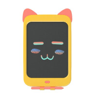 京东京造 液晶手写板 儿童绘画涂鸦 电子写字板绘画板绘图板 10英寸猫咪卡通款 黄粉色