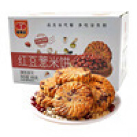 红豆薏米饼面包干粗粮代餐早餐休闲食网食品480克/盒全麦低脂