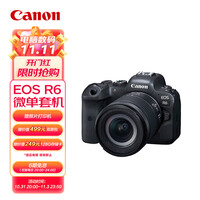 佳能(Canon)EOS R6 全画幅微单数码相机 24-105标准镜头套装