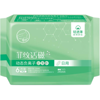 卫生巾菲纹活磁负离子卫生巾组合装大姨妈巾日用夜用加长护垫套装