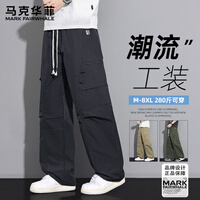 马克华菲（MARK FAIRWHALE）工装裤男士新款宽松大