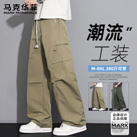 马克华菲（MARK FAIRWHALE）工装裤男士新款宽松大