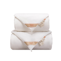 蚕花娘娘（SILKUEEN）蚕丝被100%桑蚕丝纯棉国标优等品被丝绵被夏凉被春秋薄被子母被芯 总重约7斤（桑蚕长丝净重5斤） 150*200cm粉