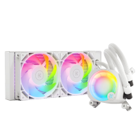 毅凯火力 (ekwb) EK AIO 240 Lux D-RGB 白色一体式CPU水冷散热器 240MM水排 ARGB彩屏灯效